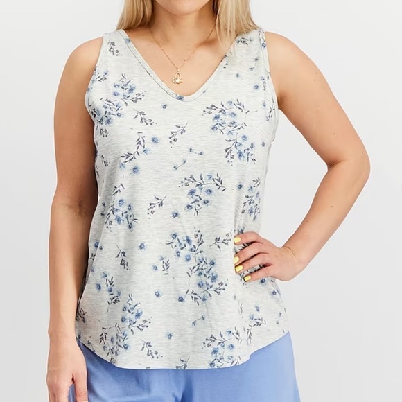 NWT StitchFix Awhile Gia Sleep & Lounge Floral Tank Top - Picture 1 of 6